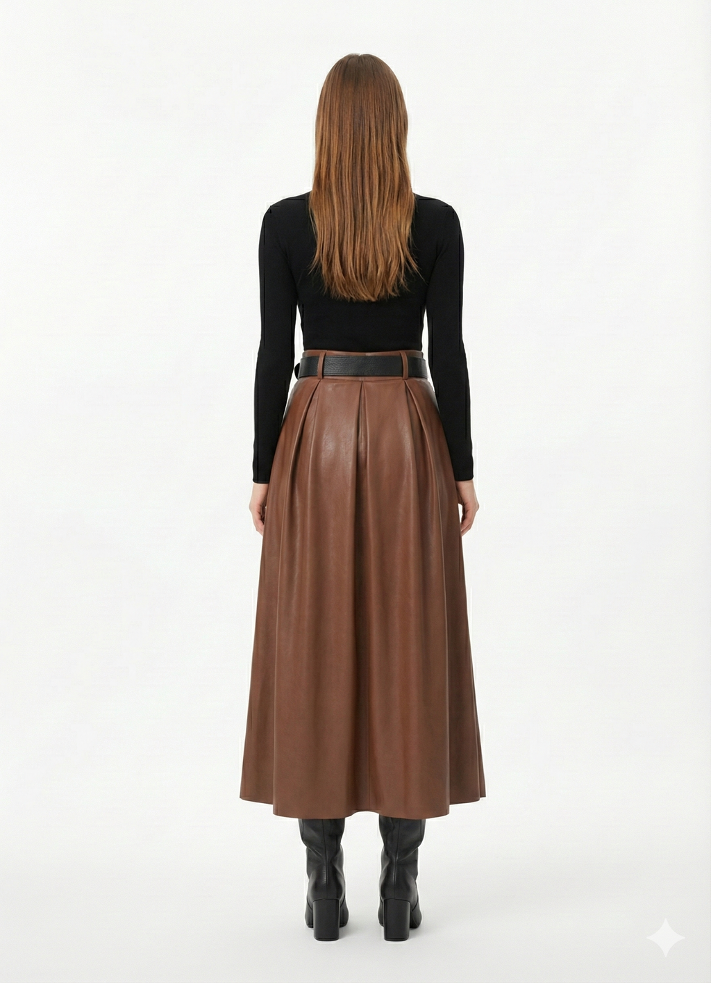 Jupe Longue en Simili-Cuir